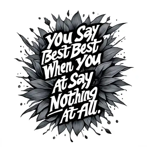 You Say It Best When You Say Nothing At All Lyrics From A Song Incorporated