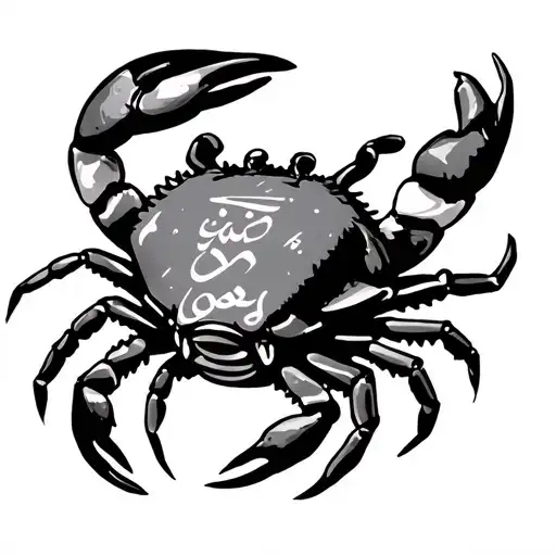 Crab And Diego Written In Arabic