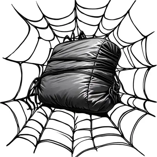 Body Bag Wrapped Up In Spider Webs