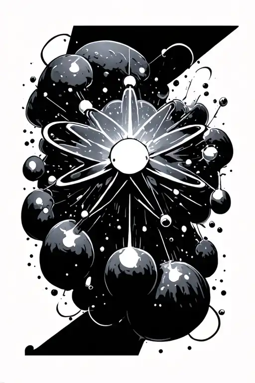 Little Explosion Of A Star That Looks Like An Atom Structure