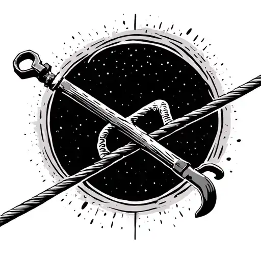 A Slackline With A Ratchet Making The Infinite Symbol In Itself