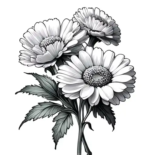 Carnation And Daisy Flowers