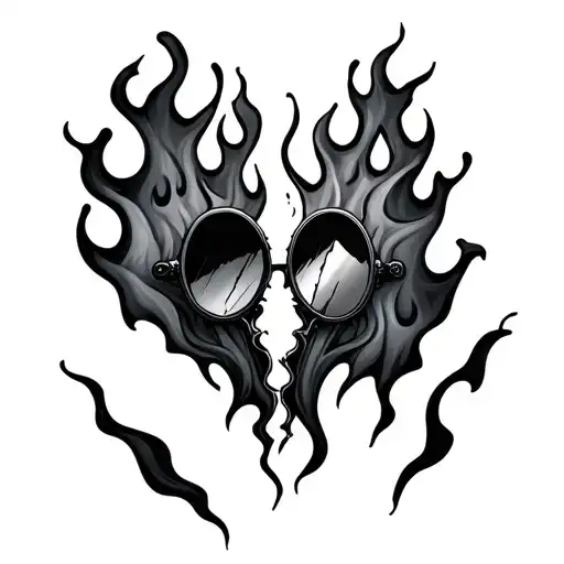 Broken Mirror Flames