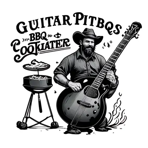 Guitar Bbq Pitmaster Cooking