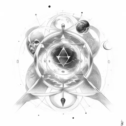 Leo And Virgo Synbol With Arianna And Giorgia Names Wrapped Around Symbol