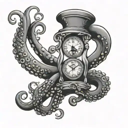 Octopus Hour Glass