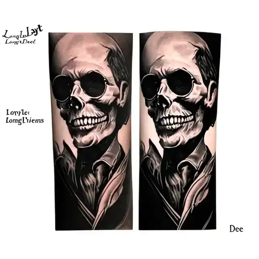 Sentence Longlivelayt And Longlivedee For My Dead Friends On Side Forearm