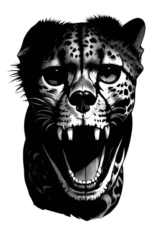 Cheetah And Skull