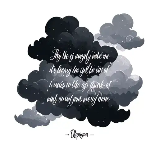 Clouds Bible Scripture Verse Written