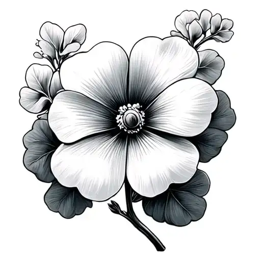 Clover Flower With Stem Mother Name