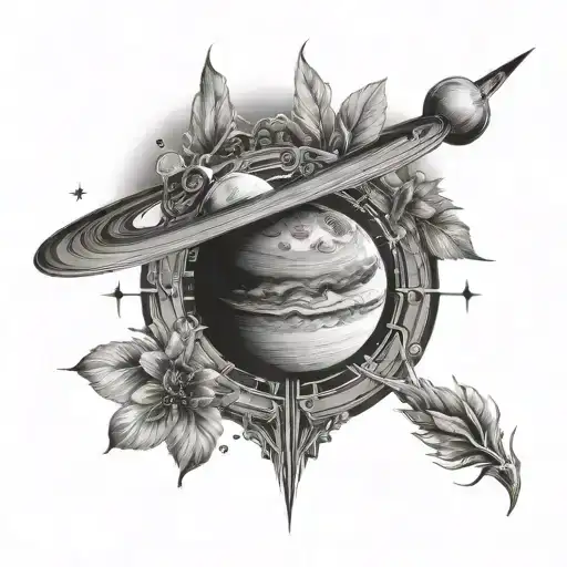 Saturn Planet Time And Nature's Beauty