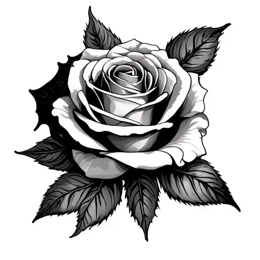 Rose Intertwined With Bianca