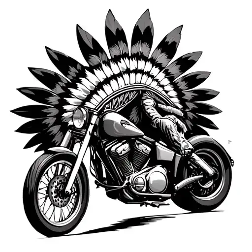 Native Indian Motorcycle Racing