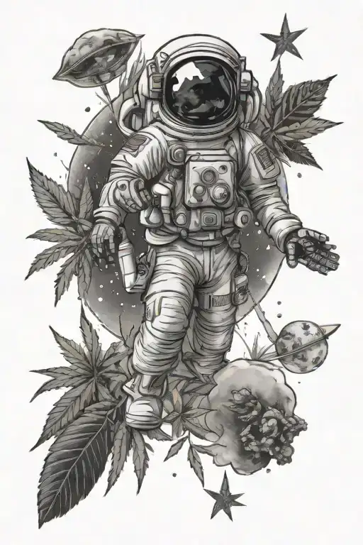 Marijuana Space Themed