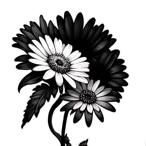 Aster And Daisy Flowers