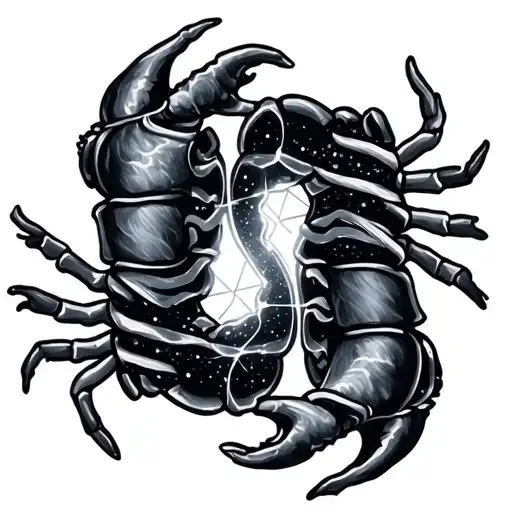 Scorpio And Cancer Constellation Merging