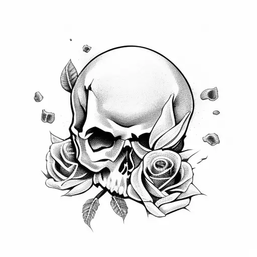 Skull And Roses