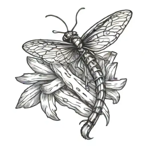 French Fry With Dragon Fly Wings