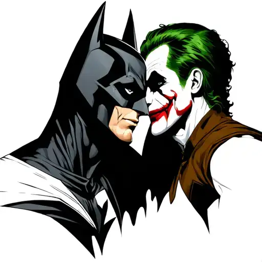 Batman And Joker Face To Face