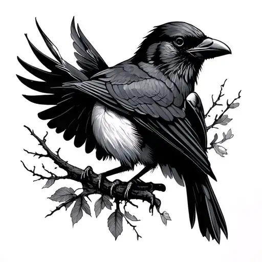 Crow Killing A Mockingbird