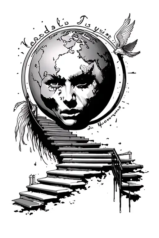 Stair Way To Heaven And Scar Face World Is Yours Globe
