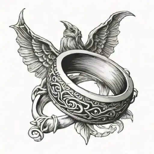 Ring From Tolkien's Lord Of The Rings Trilogy