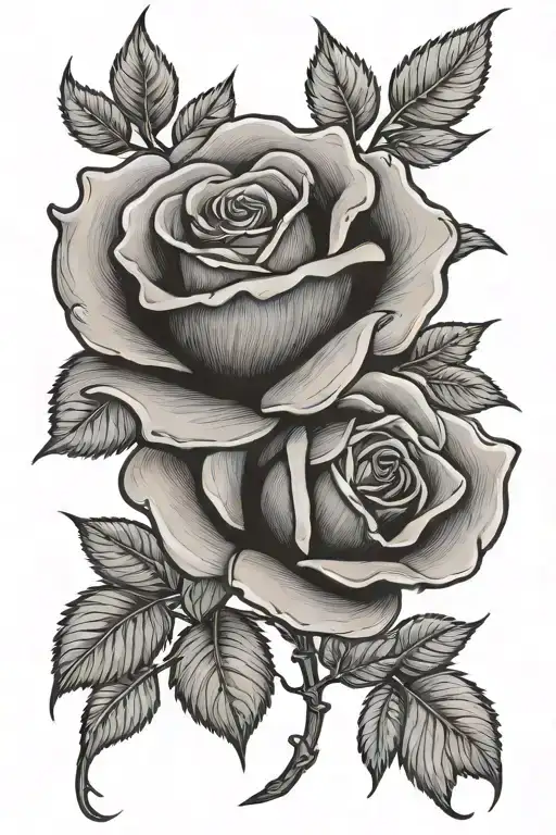 Rose With Naja In Stem