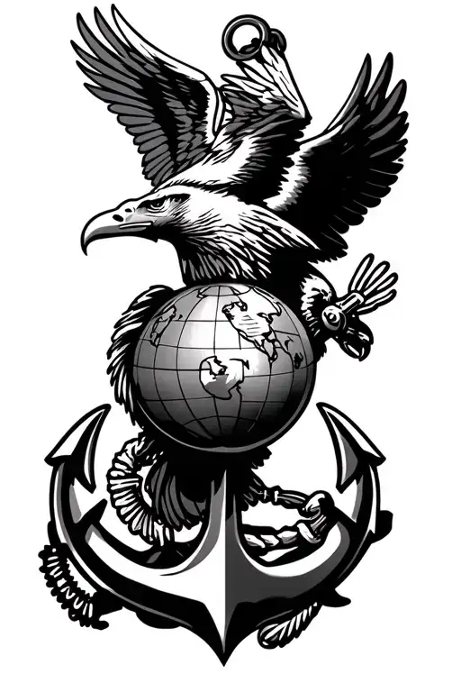 Marine Corps Eagle Globe And Anchor Sleeve