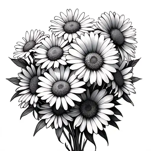 Aster And Daisy Bouquet