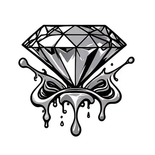 Diamond Surrounded By Blood Sweat And Tears