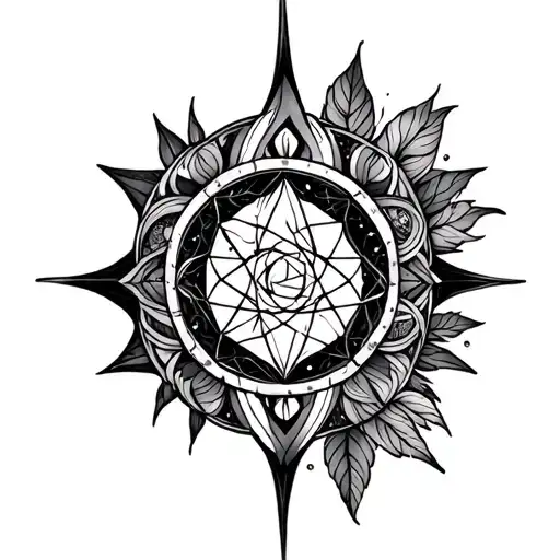 Chest Tattoo That Bends Sacred Geometry And Nature And Lgbtq And Ancient Spirituality