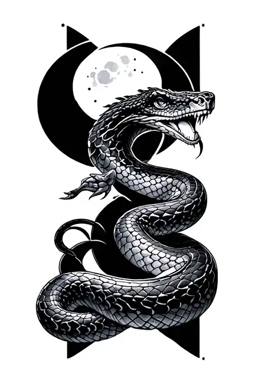 Snake Y Moon