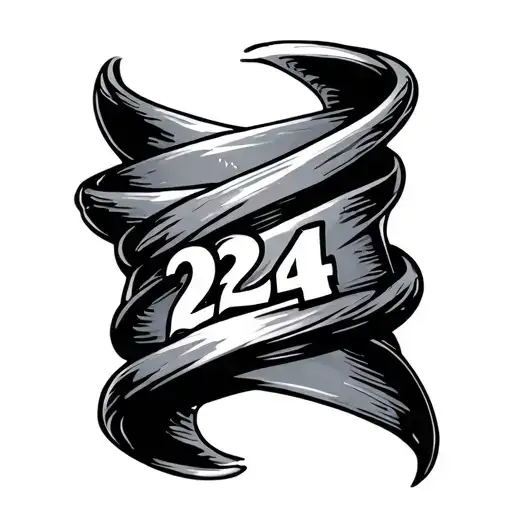 Bracelet With The Numbers 224 Incorporated Into The Design