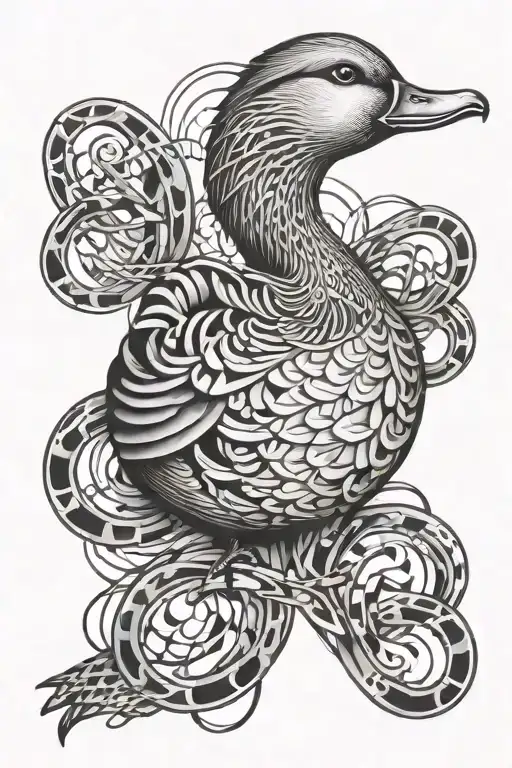 Duck And Dna Double Helix