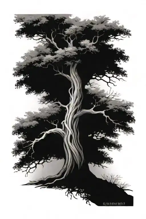 Tree With 2-14-60 And 9-6-55