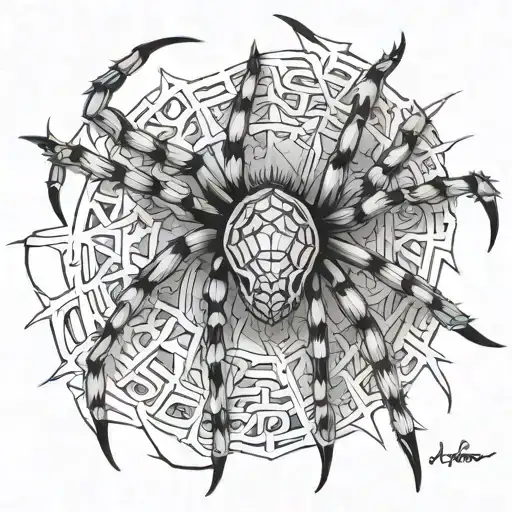 Spider Made Out Of The Word Iktomni