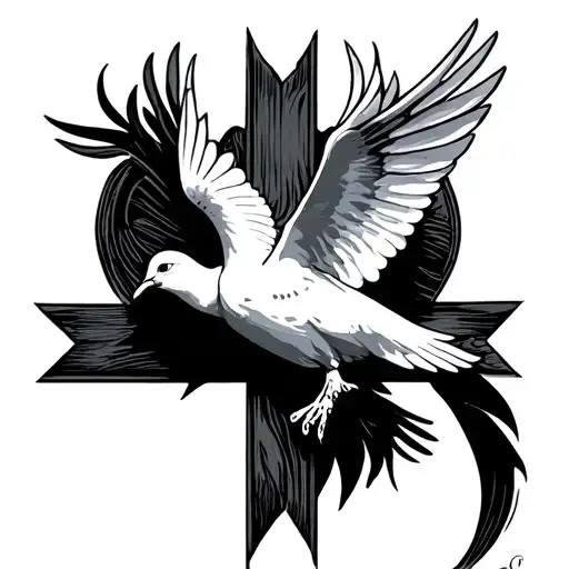Cross With Dove