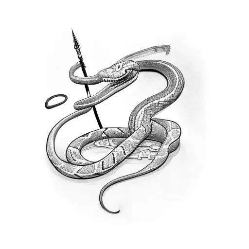 Snake With Wizard Wand