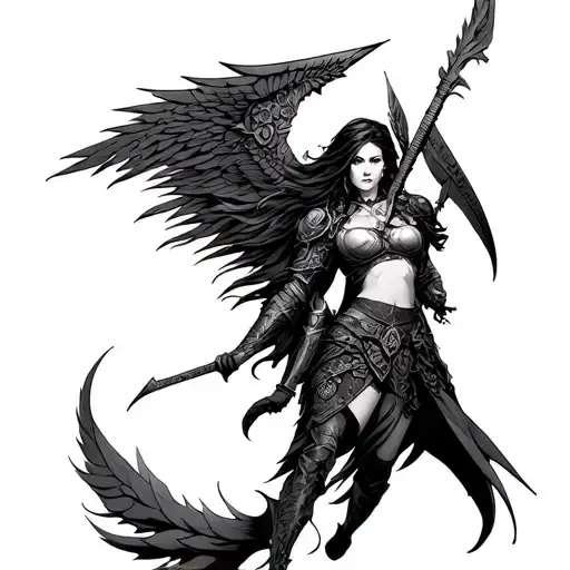 Valkyrie Warrior Woman Modern Twist
