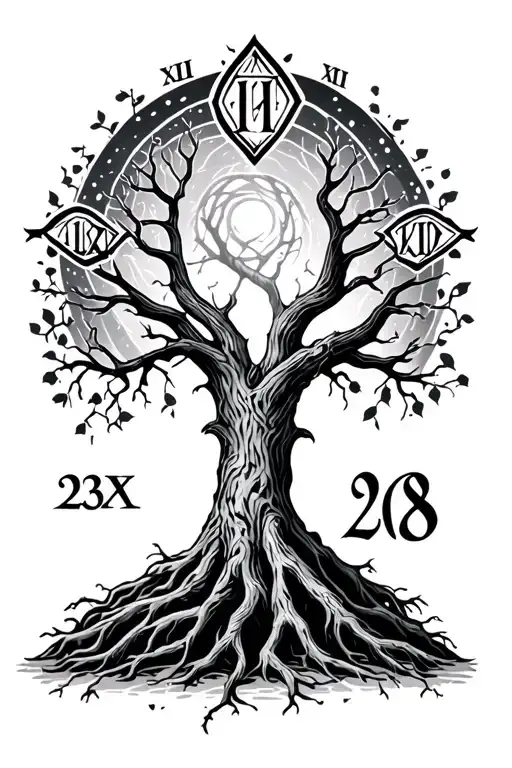 Roman Numerals On The Road In The Yggdrasil Branch Write 23 08
