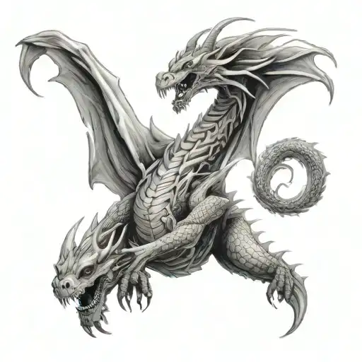 Ghost Dragon Breathing Fire