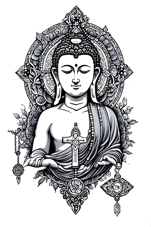 Rosary Beads And Buddhist Inspired