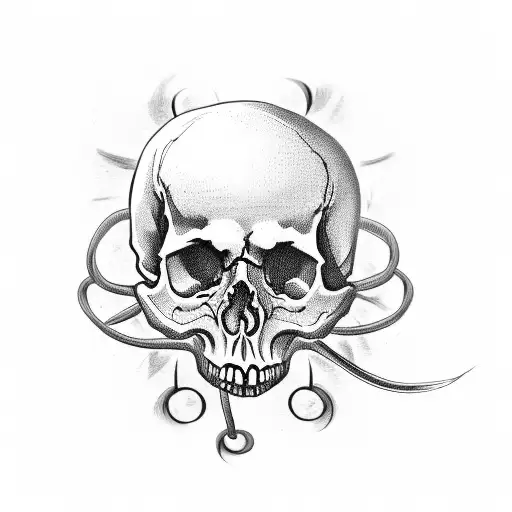 Skull With Latin Text