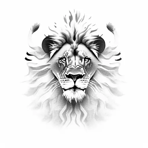 A Lion Lifting Weights