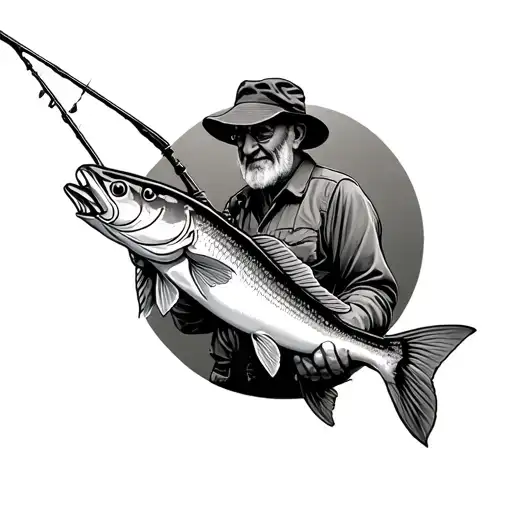 Fishing Memorial For Grandpa Half Sleeve