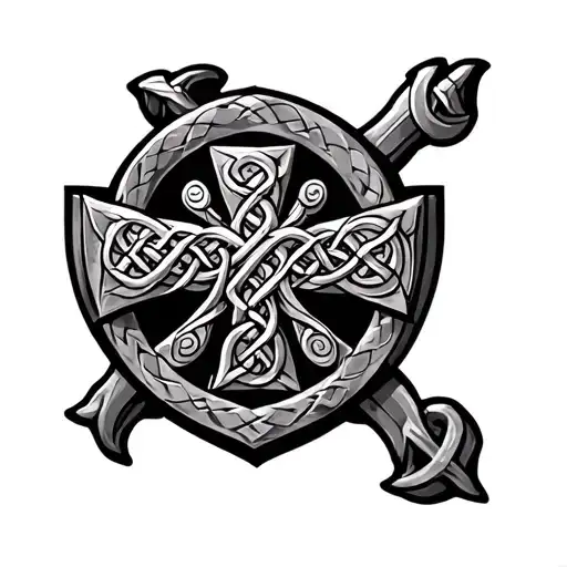 Celtic Cross An Fraser Shield