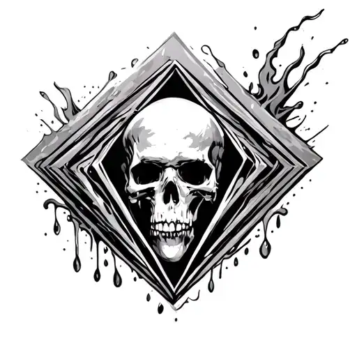 Blood Sweat And Tears Inside A Diamond Shaped Line Outlining