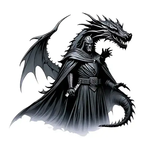 Sith Lord With Dragon