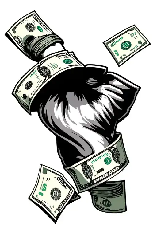 Money Cartoon Success Forearm
