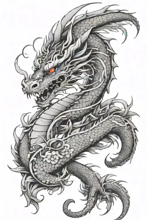 Flower Dragon Wrapped